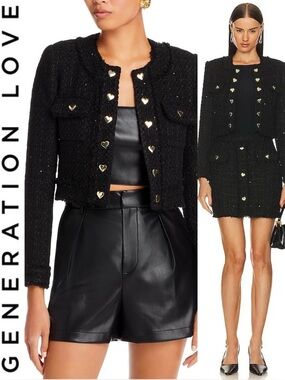 Generation Love Vera 🖤 Tweed Blazer